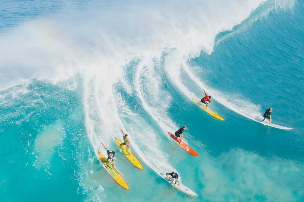 Surfing at Huanchaco beach